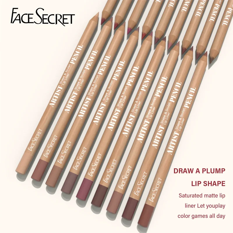Lip Liner Pencil Set - 18 Color Waterproof Matte & Blendable Cosmetic Tool