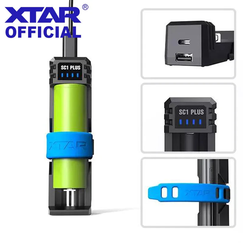 High-Speed Battery Charger & Power Bank for 18650, 21700, 26650, 26800 NiMH D Batteries