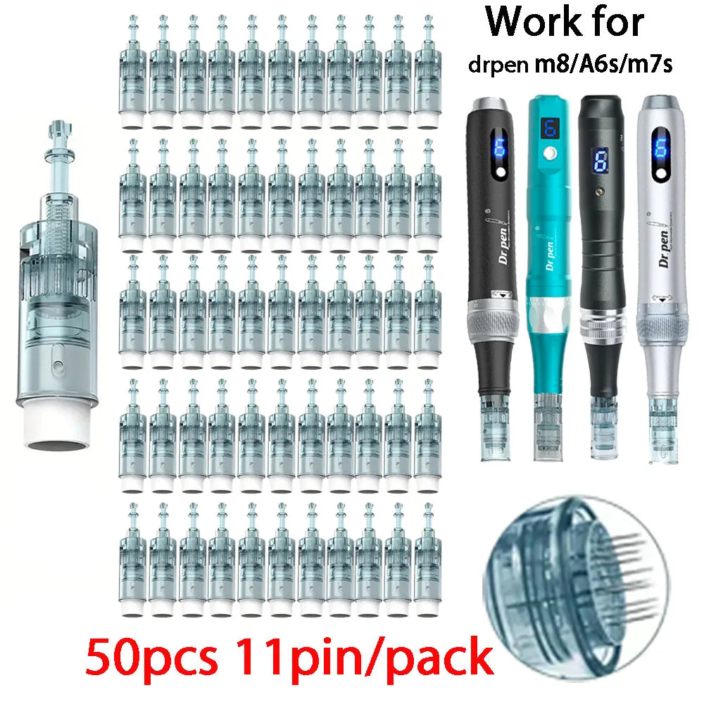 100pcs Dermapen M8 Needle Set for Microneedling and Mesotherapy - 0.25mm Length