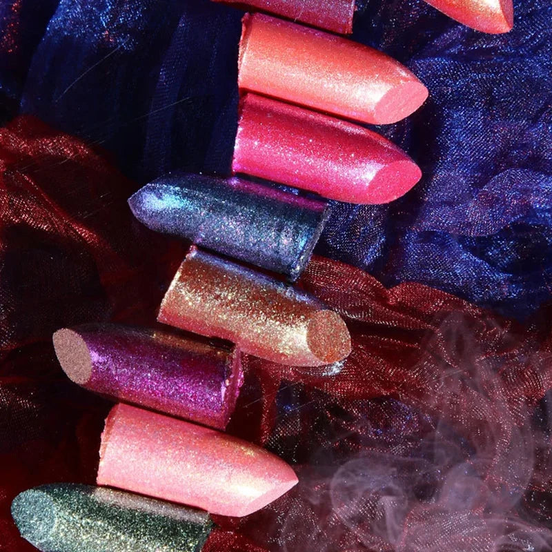 Long Lasting Metallic Pearl Lipstick - 15 Shimmer Glitter Colors for Special Occasions