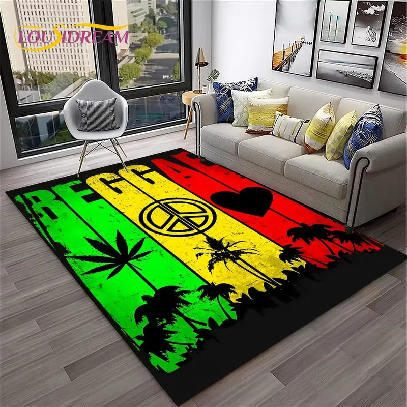 Maple Leaf Carpet Rug for Home Living Room Bedroom Kitchen Non-slip Floor Mat