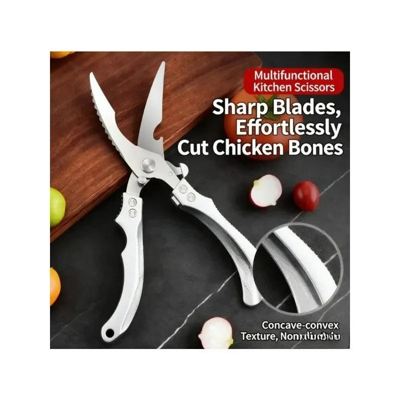 Multipurpose Kitchen Scissors - Ultra Sharp Stainless Steel Chicken Fish Scissors