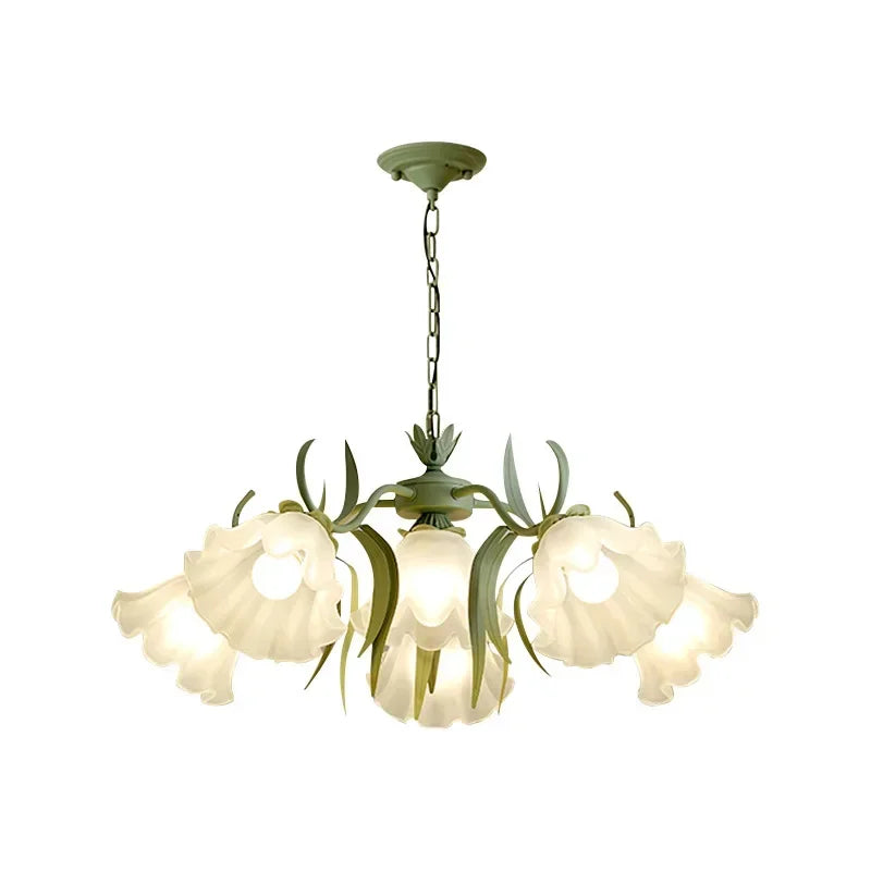 Modern Luxury Living Room Chandelier with Lily of The Valley Acrylic Lamp - Retro Dining & Bedroom Lighting