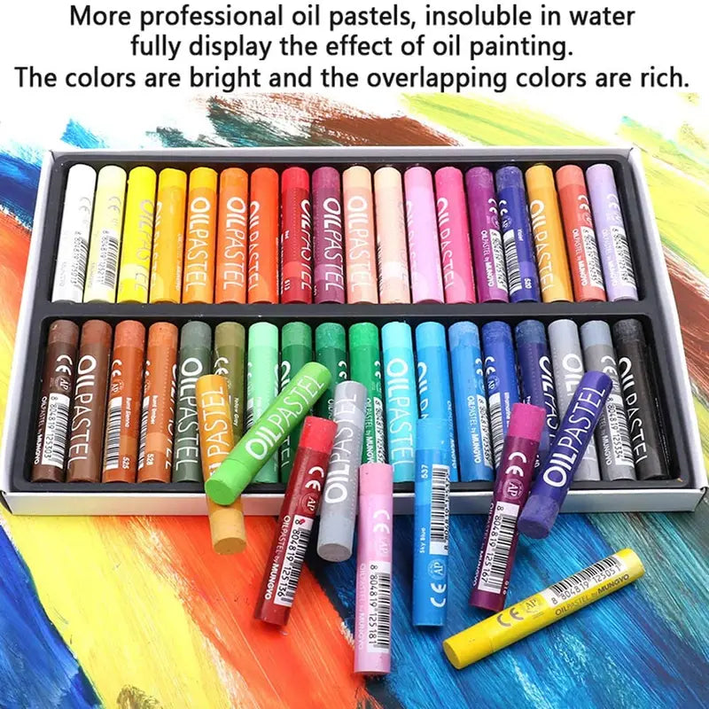 Artist Oil Pastel Set 12/25/50 Colors - Non-Toxic Drawing & Painting Crayons