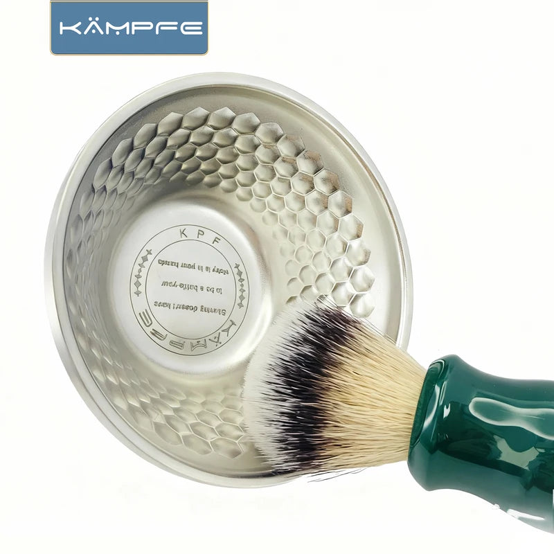 Stainless Steel Shaving Bowl Dual-Use Grooming and Travel Face Shaving Bowl