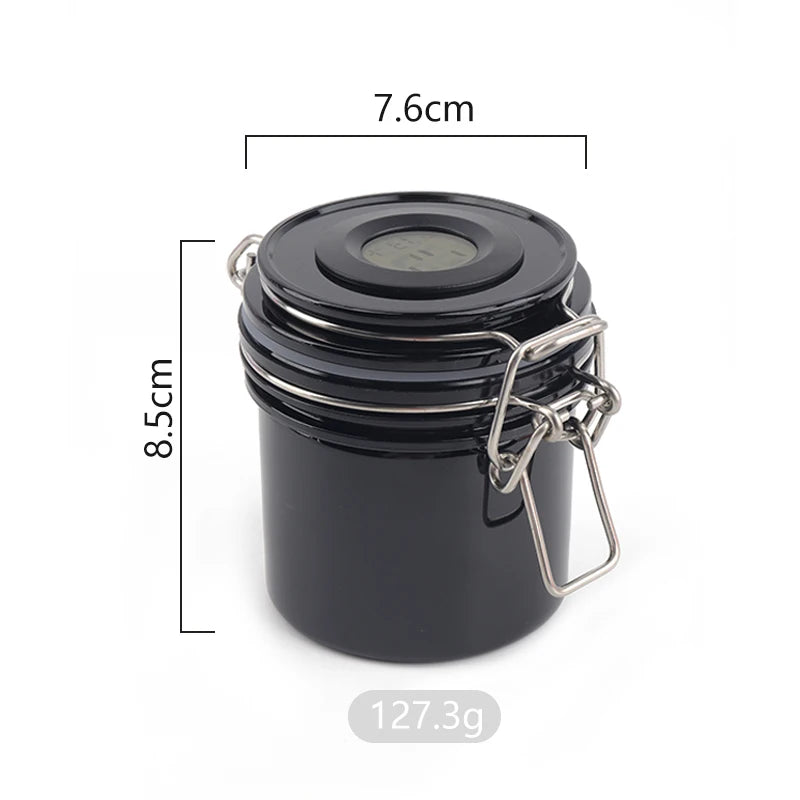 Eyelash Glue Storage Tank with Temperature & Hygrometer Leak-Proof Jar Lash Extension Tool