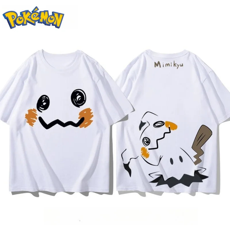 Men's Pokémon Mimikyu Graphic T-Shirt - Summer Casual Short-Sleeve Top