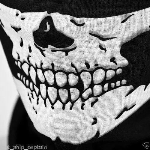 Outdoor Skull Mask Bandana for Motorcycle Cycling Sports Winter Halloween