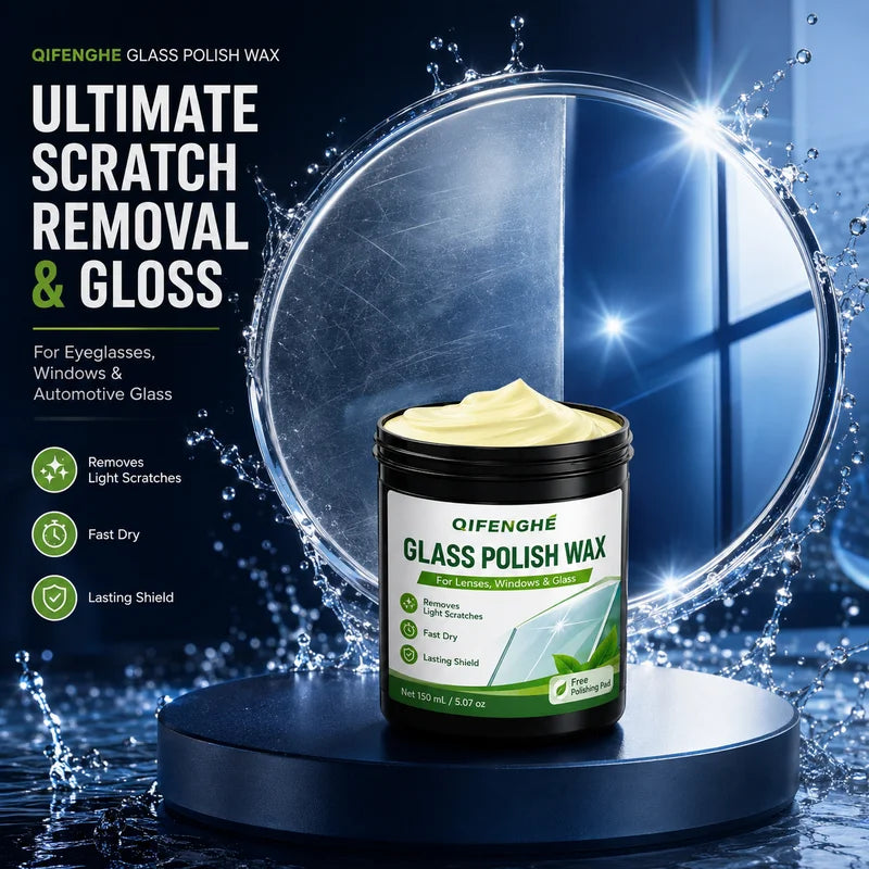 Glass Scratch & Haze Remover Spray 150ml - Quick-Dry Lens & Auto Glass Protection