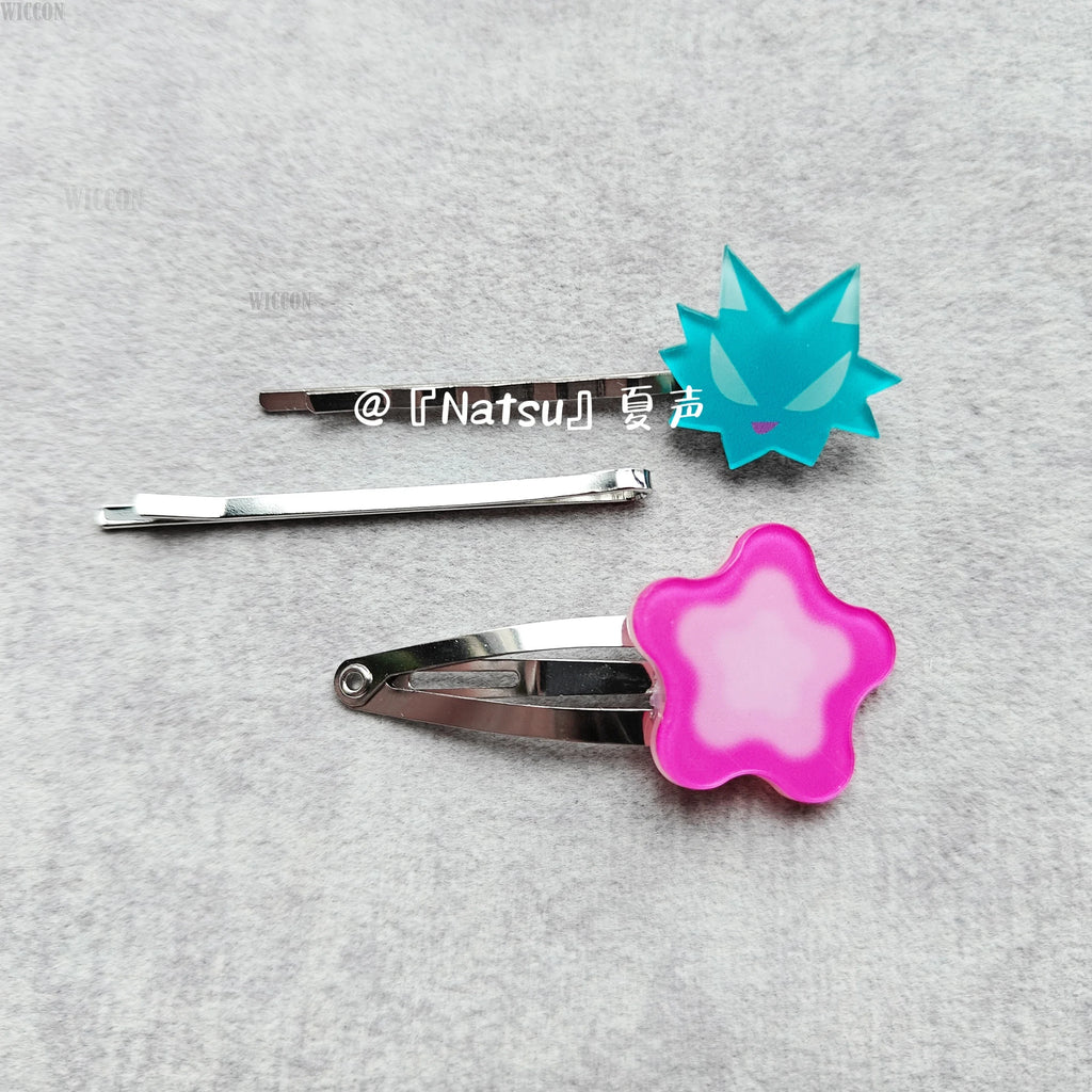 Cute Kawaii Pink Flower Hair Clip for Cosplay & Costume Accessories