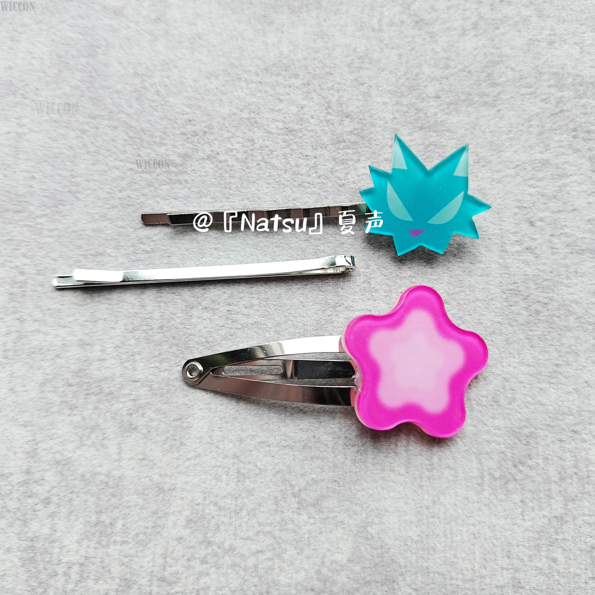 Cute Kawaii Pink Flower Hair Clip for Cosplay & Costume Accessories