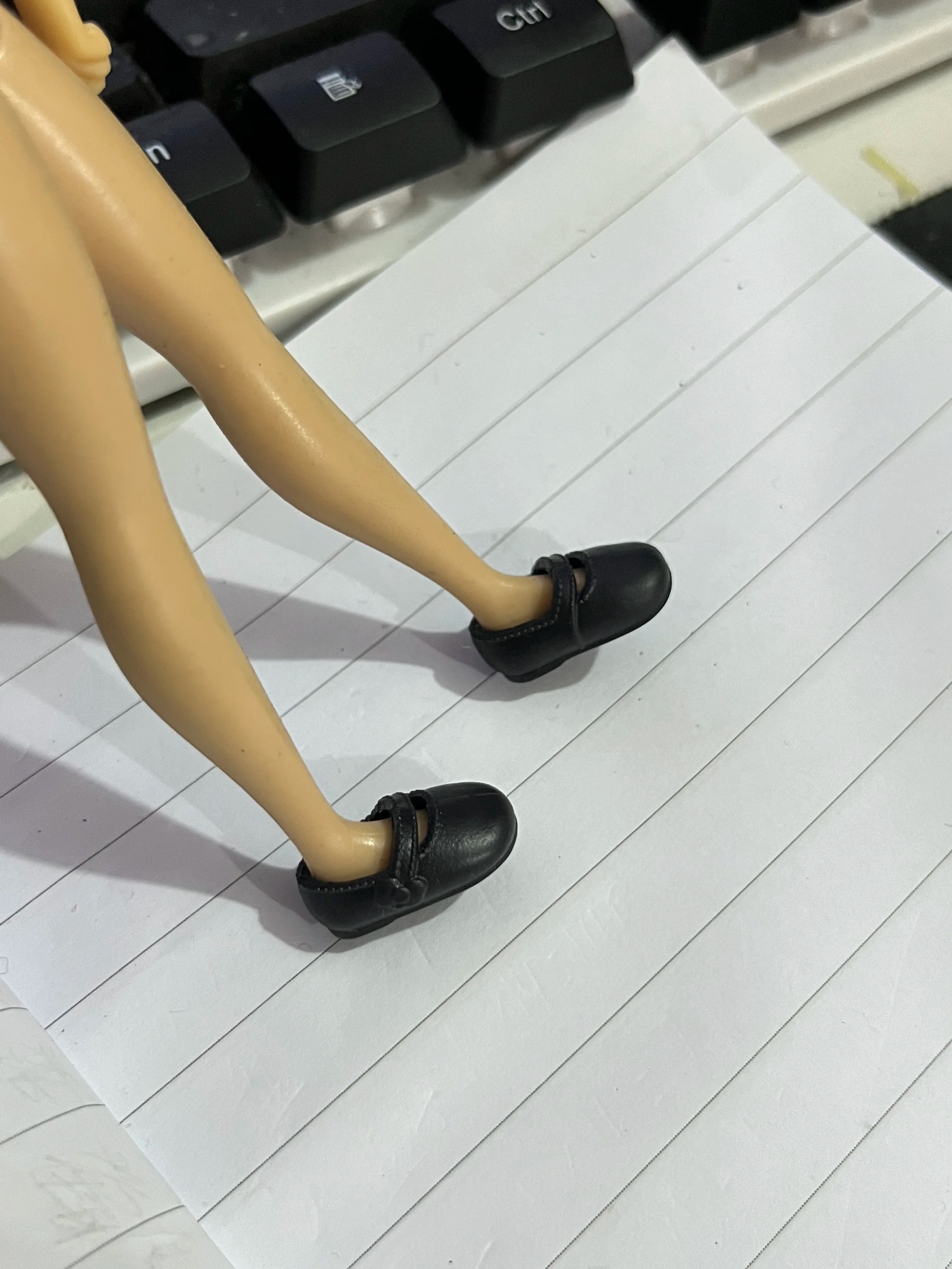 1/12 Doll House Girl Doll Without Head - DIY Nude Movable Body, 25cm