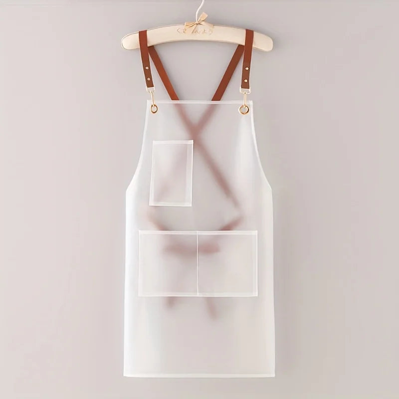 Waterproof Oil-proof Apron for Kitchen Cooking and Household Use - Korean Style Overalls