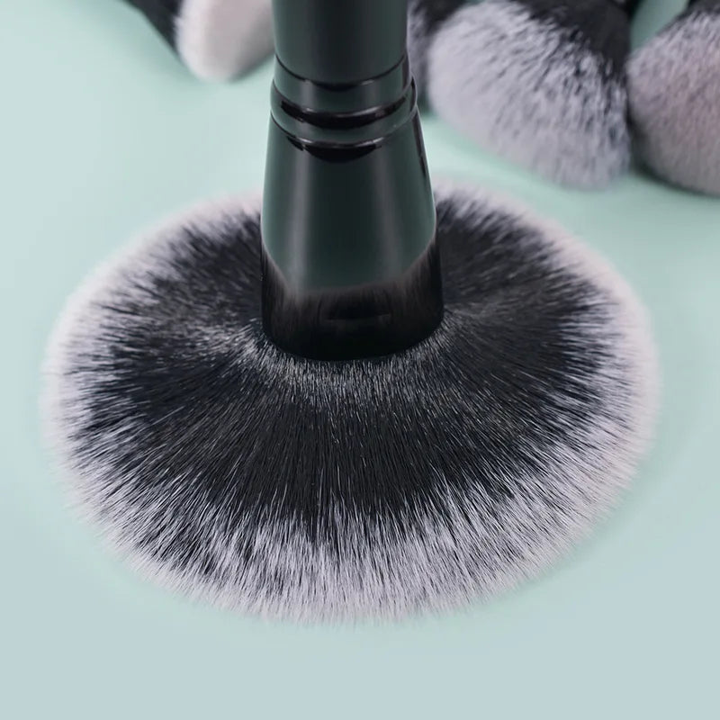 15pcs Makeup Brush Set with Synthetic Hair for Face & Eyes - Professional Cosmetic Tools