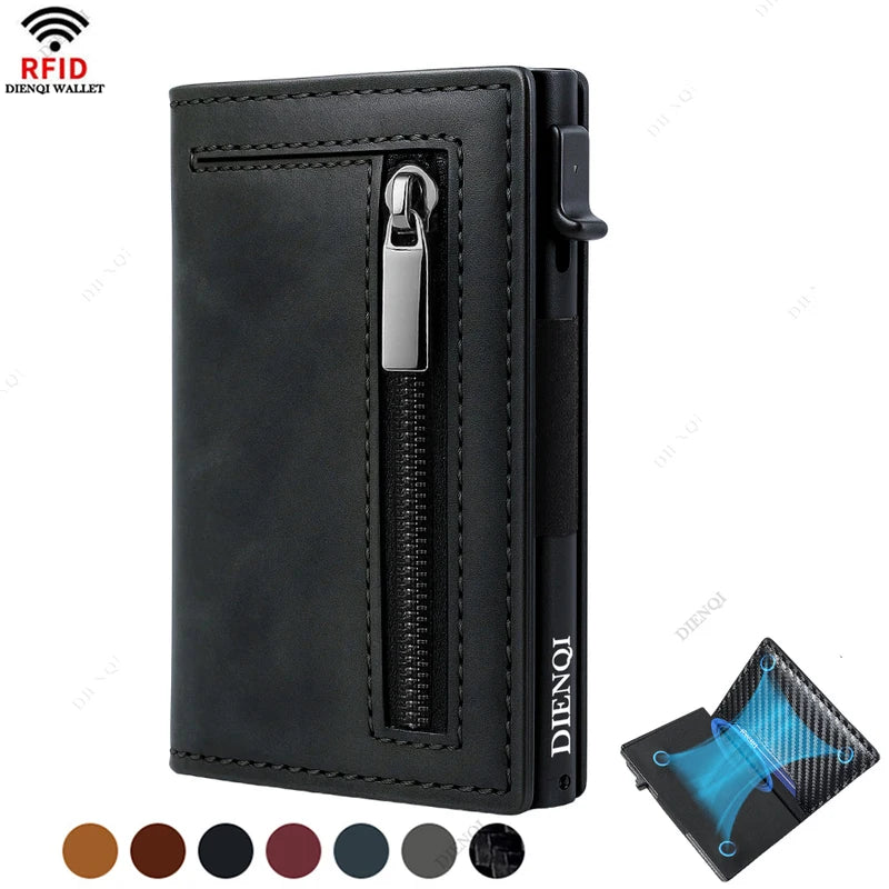 RFID Credit Card Holder Wallet for Men Slim Aluminum Minimalist Card Case