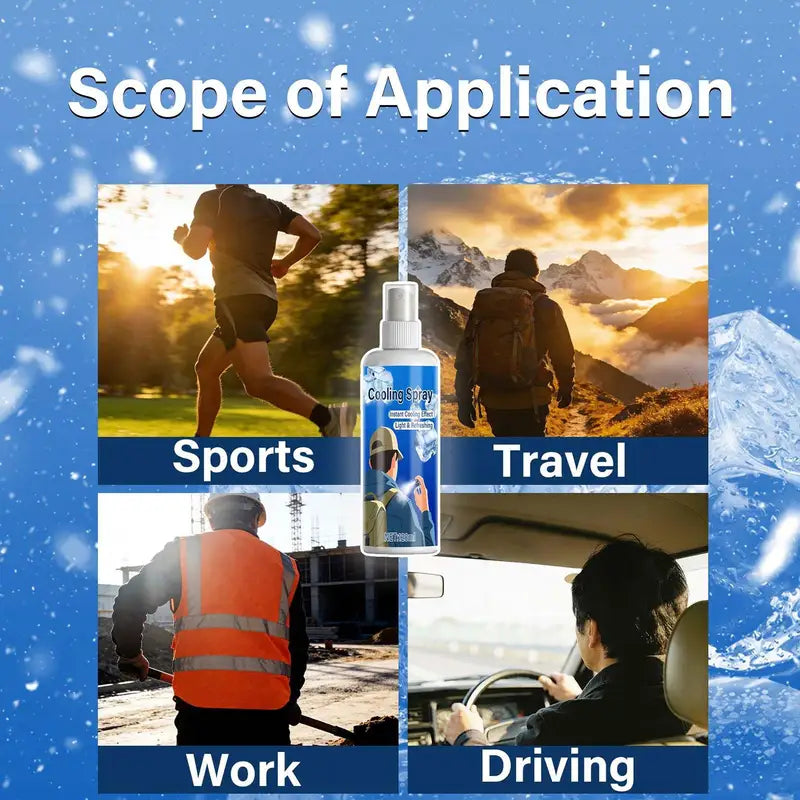 Sports Cold Spray 120ml Instant Cooling Relief for Injuries and Muscles