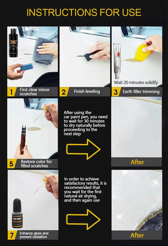 Car Scratch Remover Kit Auto Paint Repair Polishing & Swirl Removal Tools
