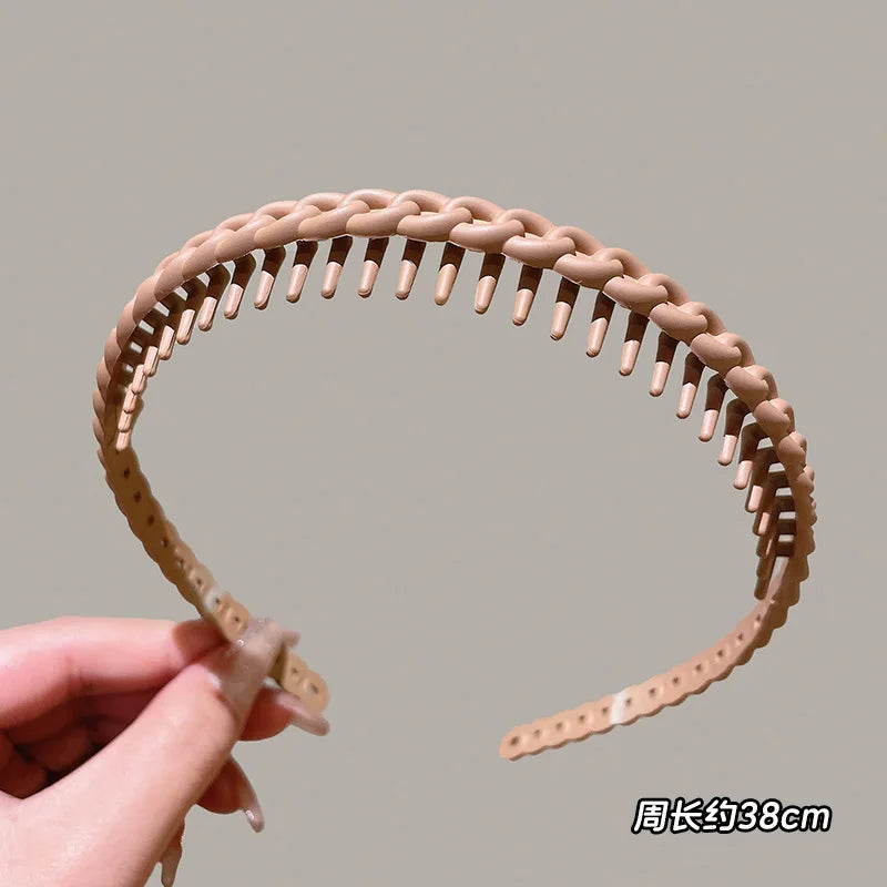 Multicolor Wave Toothed Frosted Hairbands for Women & Girls - Party Hair Accessories