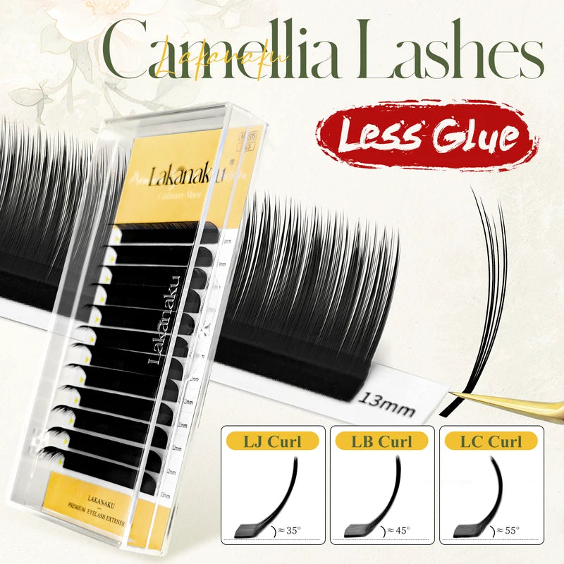 Individual False Eyelash Extensions Spike Fairy Volume Fluffy Lash with Curl Options