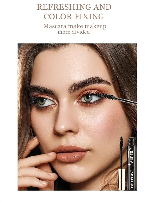 Waterproof Thick Curl Lengthening Mascara - Natural Long-Lasting Eye Makeup
