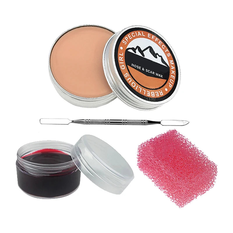60g Scar Wax for Special Effects Makeup, Fake Wounds & Halloween Cosplay