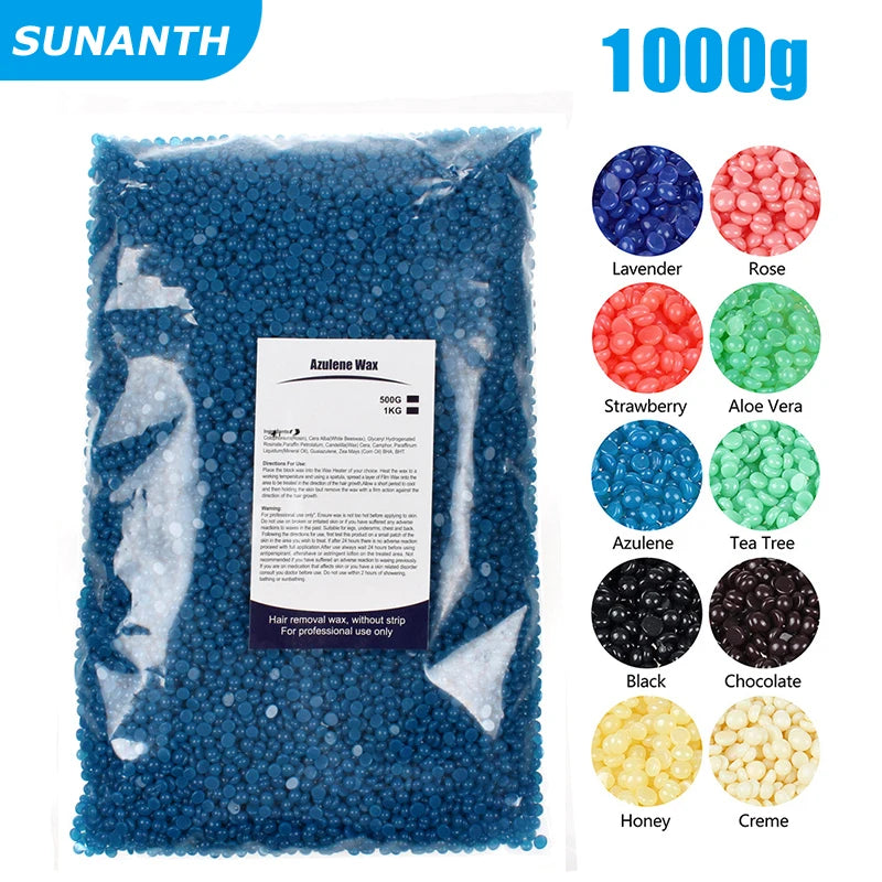 Painless Wax Beads for Hair Removal 500g/1000g - Body Epilation, Skin Care