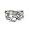 Vintage Hollow Out Crown of Thorns Ring for Men Women Stainless Steel Punk Biker Jewelry