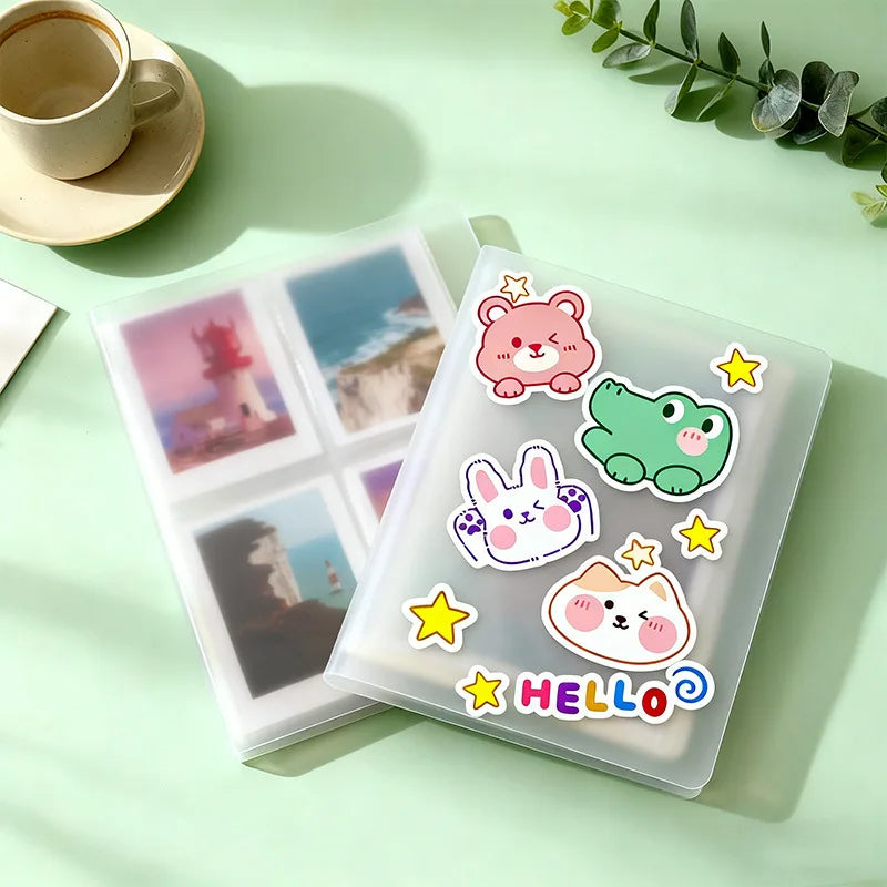 Multi-Size Transparent Photo & Card Album for Collectibles, 3-7 Inch Variants