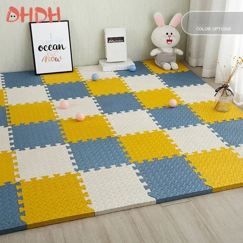 Interlocking Foam Puzzle Play Mat - Non-Slip EVA Floor Tiles for Home & Gym