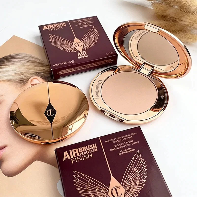 Dual-Color Shimmer Blush Powder for Face Contouring & Youthful Look