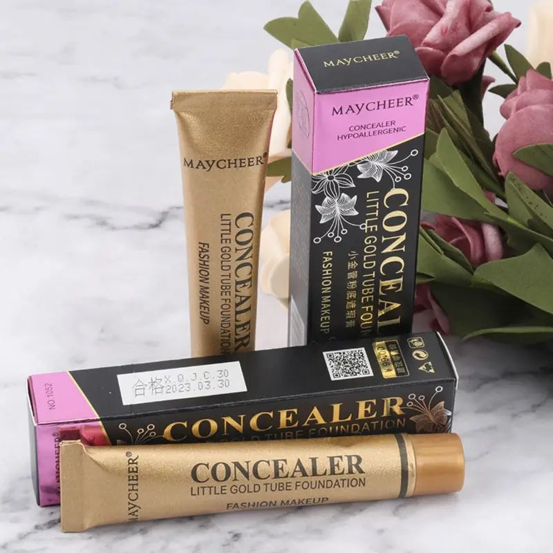 Waterproof Hypoallergenic Face Concealer & Foundation Set - Long Lasting Makeup