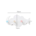 Self-Adhesive Cloud Wall Hook - Traceless Plastic Storage Rack for Living Room Bathroom Kitchen Key Bag Organizer