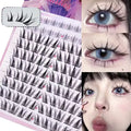 Natural Appearance False Eyelash Set - 104 Pieces, 6-15mm Mixed Length, C Curl, Cosplay Styling