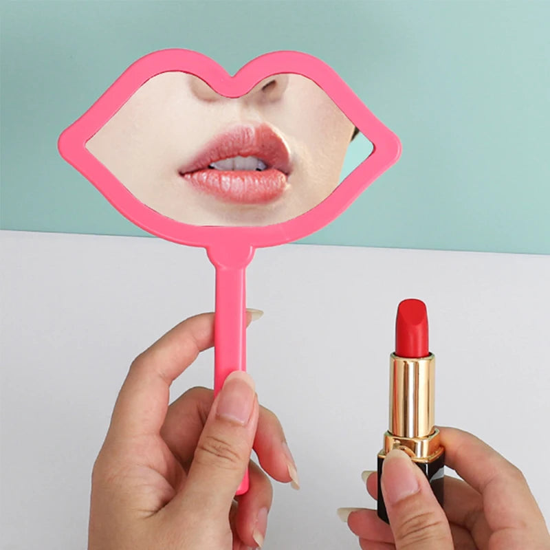 Personalized Hand Mirror with Custom Logo for Lash & Salon Artistry, Square Lip Shape