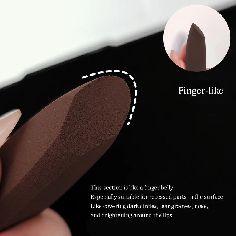 Pointed Tip Makeup Sponge Puff for Concealer & Brightening - Multiple Colors