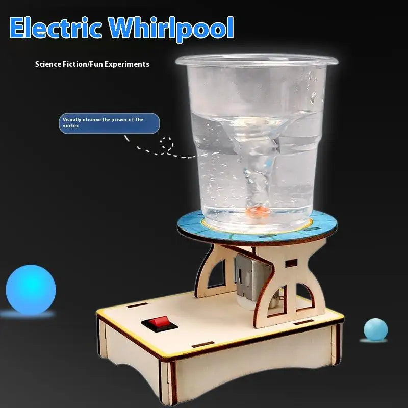 Interactive Science Water Tornado Maker and Wooden Puzzle Set - Educational STEM Kit