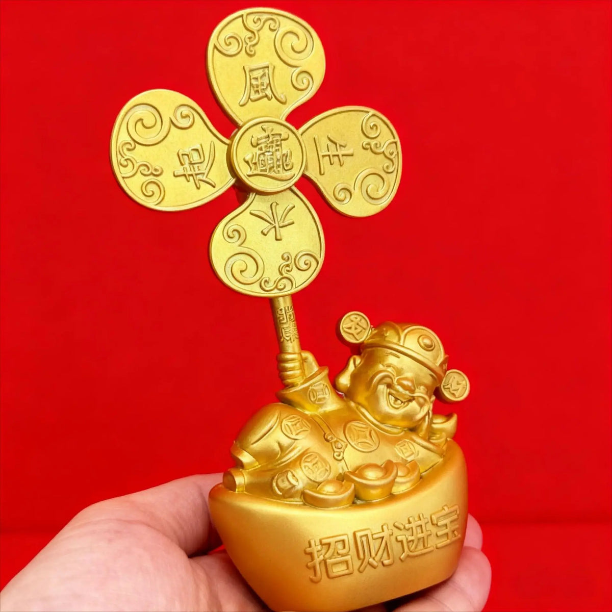 Fengsheng Wealth God Ornament for Home Office Decor - Lucky Feng Shui Talisman