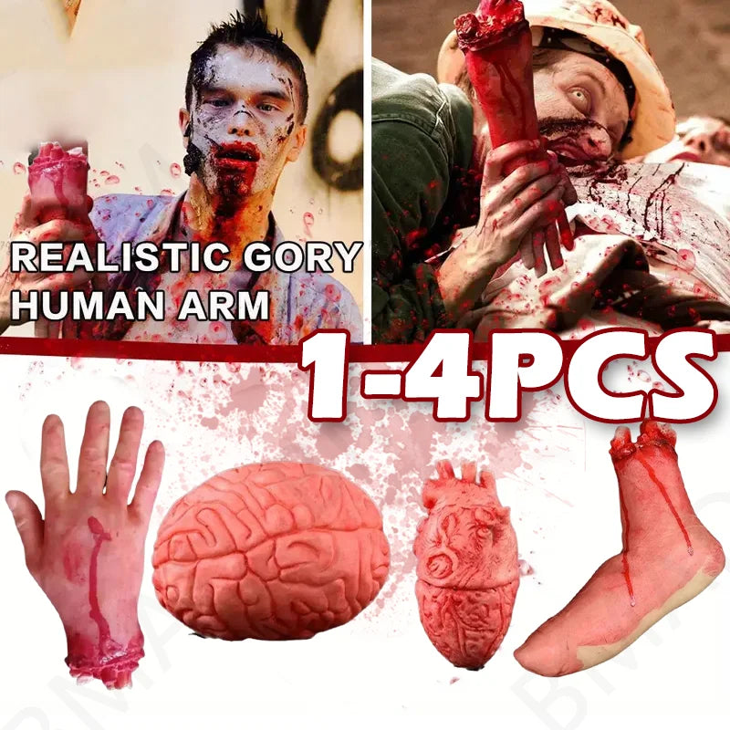Halloween Bloody Broken Body Parts Horror Props for Haunted House Party