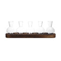 Glass Terrarium with Wooden Tray for Indoor Plants and Propagation