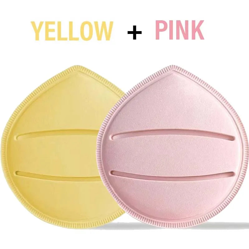 Dual-Use Makeup Sponge Puff - Thick Cotton, Waterdrop Shape for Wet & Dry Application