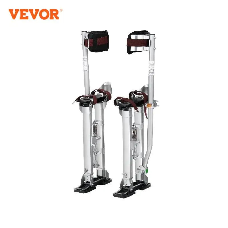 Adjustable Aluminum Drywall Stilts 18-36 inches with Knee Pads & Non-Slip Base