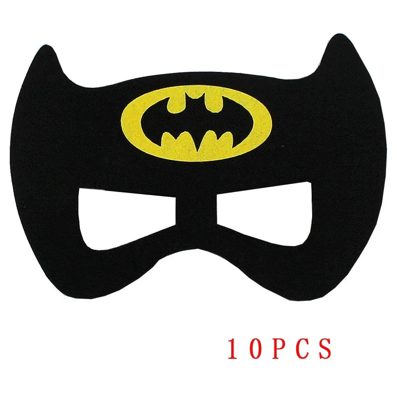 10 Pcs Halloween Superhero Masks Costume Set for Parties Cosplay & Gifts