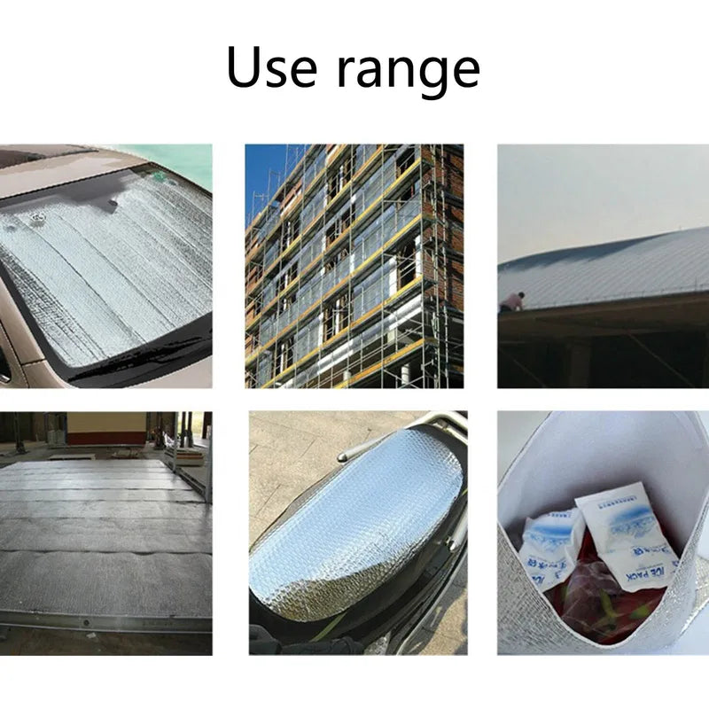 Radiator Reflective Insulation Film 5m/10m Wall & Roof Thermal Barrier Aluminum Foil