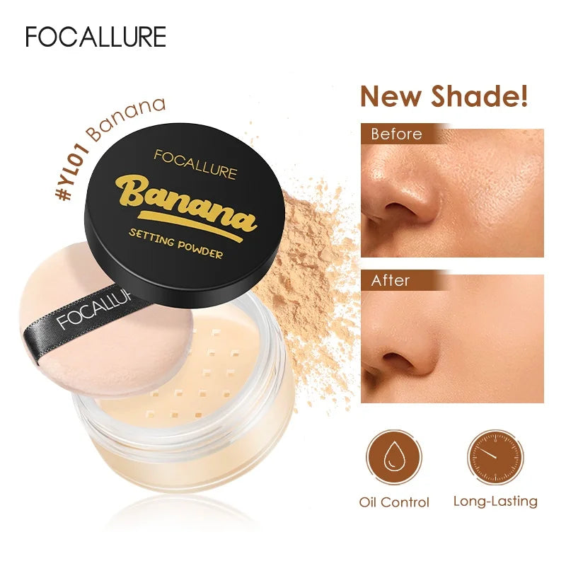 Loose Face Powder Set - Multiple Colors, Finishing & Setting Makeup