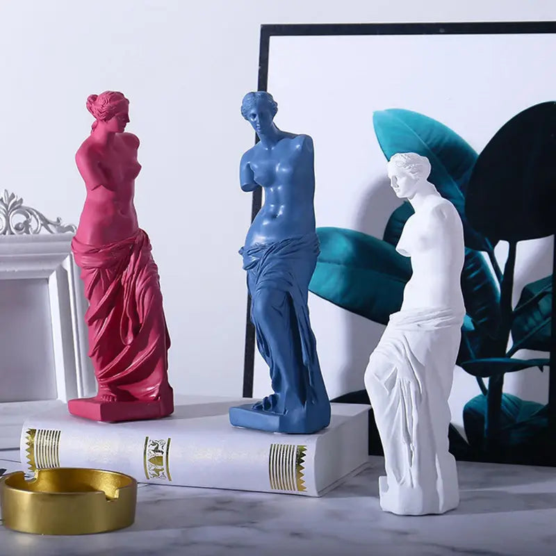 Greek Mythology Goddess Statue Home Decor Resin Sculpture for Living Room Bedroom Office