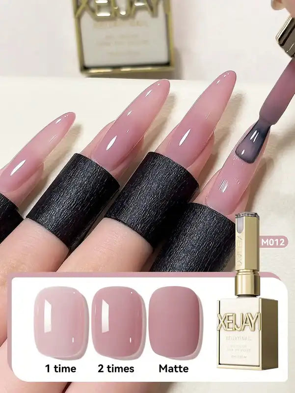 15ml Nude Jelly Peelable UV/LED Nail Polish - Formaldehyde-Free, Glossy, Solid Finish, Salon & DIY
