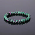 Natural Epidote Zoisite Stone Bead Bracelet for Women and Men - Fashion Jewelry Gift
