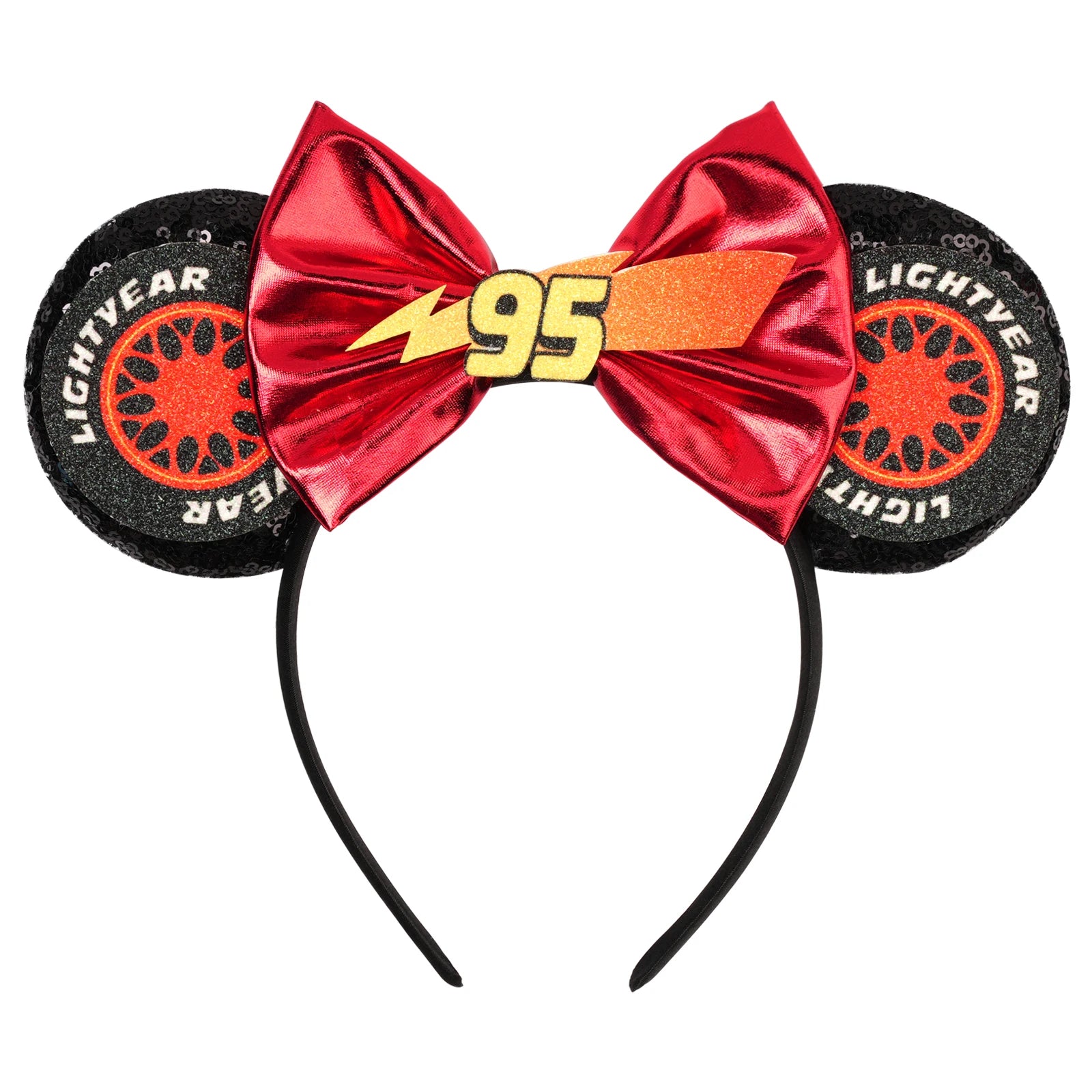 Christmas Halloween Mouse Ears Headband with Sequin Bows - Cosplay Costume for Women