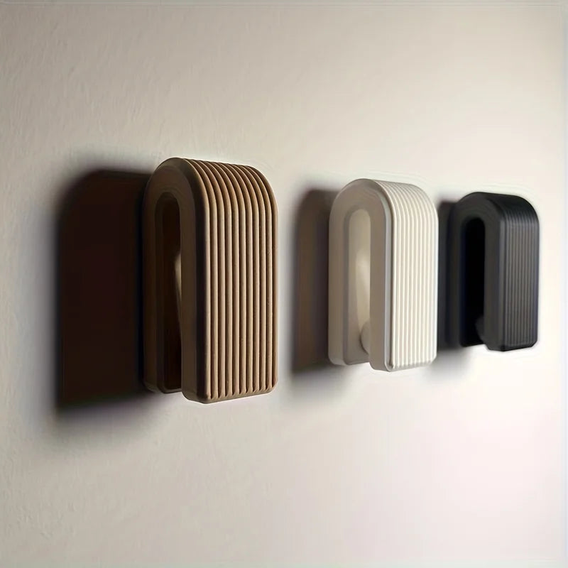 Auto-Locking Towel Hanger Wall Mount Rack Gravity Bathroom Organizer