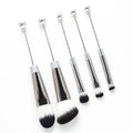 DIY Makeup Brush Set with Metal Handles - Multi-functional Powder Eye Shadow Blusher Brushes for Girls